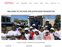 Tablet Screenshot of kjrosefoundation.org